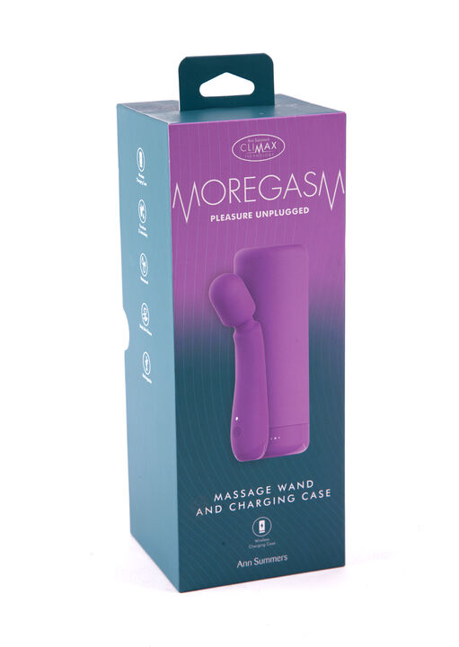 Moregasm+ Pleasure Unplugged Vibrating Massage Wand with Charging Case image number 6.0