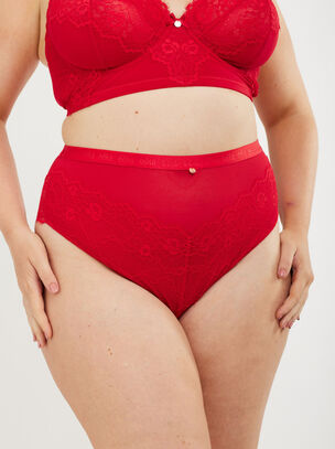 Lace Logo HW Brief - Red