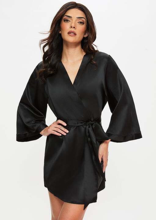 Delphine Satin Robe image number 1.0