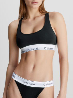Modern Lightly Lined Bralette - Black