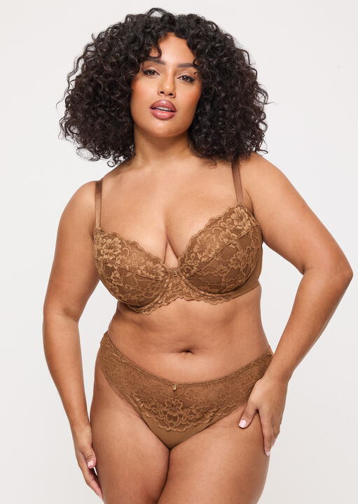 Sexy Lace Padded Plunge Bra image number 8.0