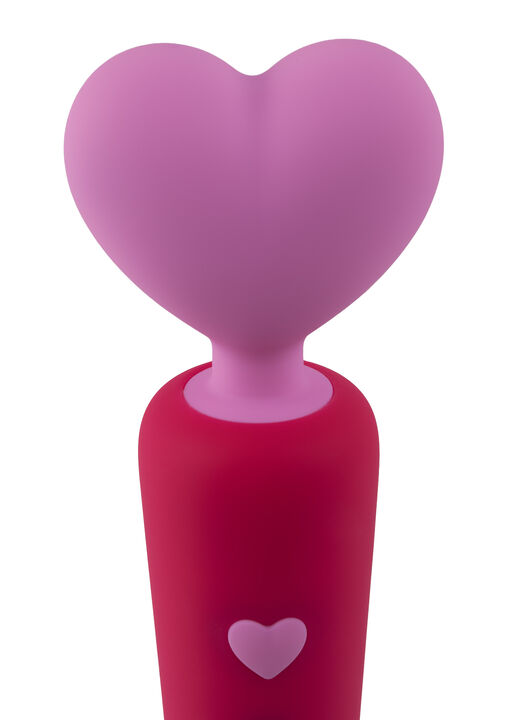 Lovers Heart Silicone Waterproof Vibrating Wand image number 8.0
