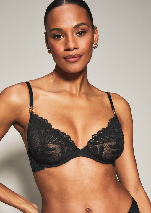 Knickerbox Olivia Lace Non Padded Plunge Bra image number 1.0