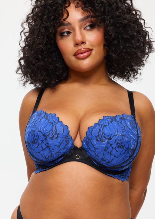 Nightfall Fuller Bust Padded Plunge Bra image number 0.0