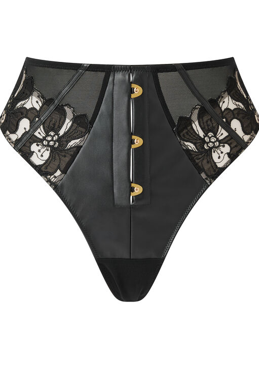 Dark Side High Waist Thong image number 6.0