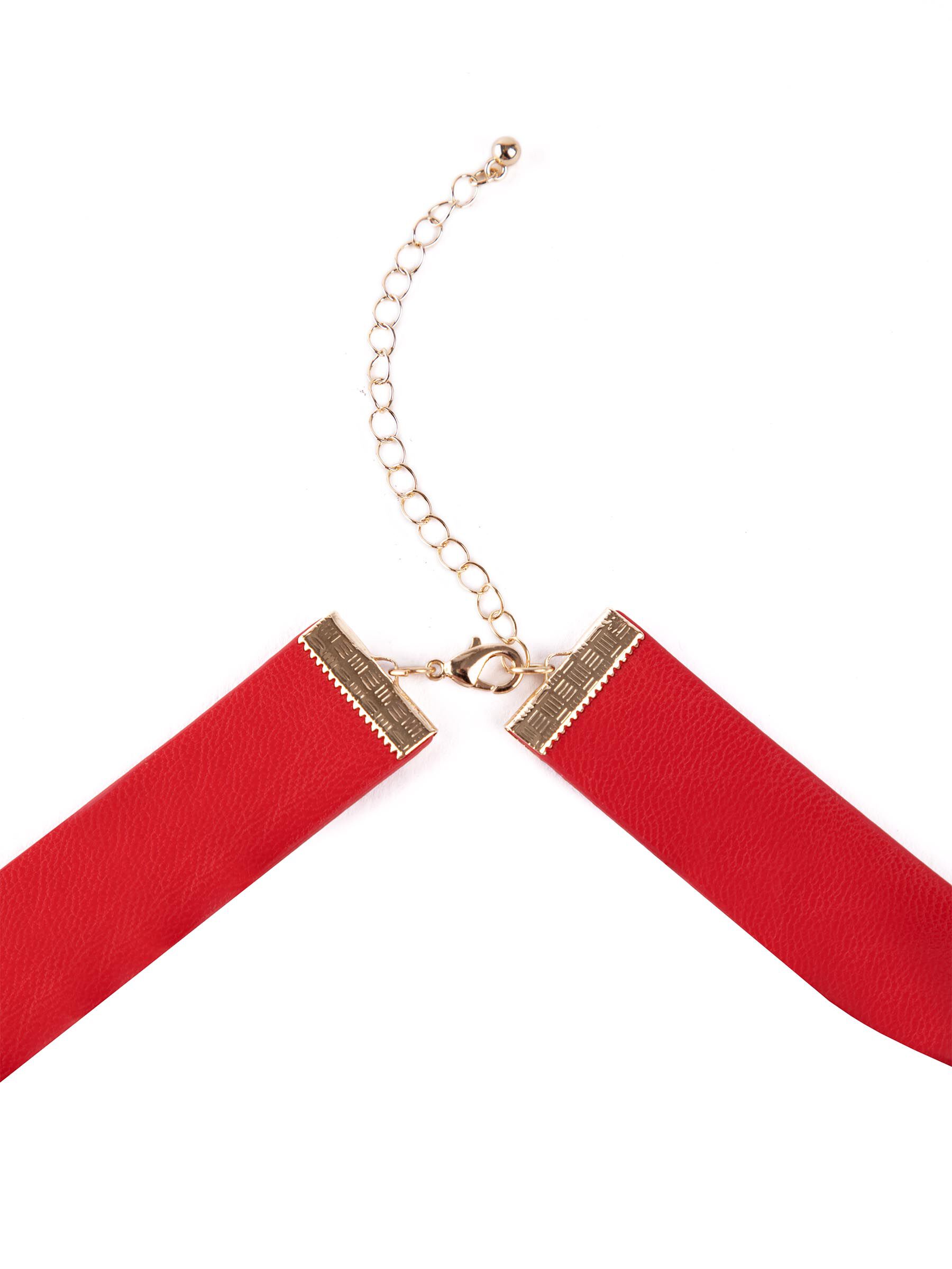Red satin choker store