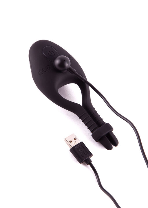 Adjustable Vibrating Silicone Cock Ring image number 6.0
