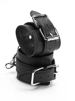 Beginners Faux Leather Buckle Handcuffs