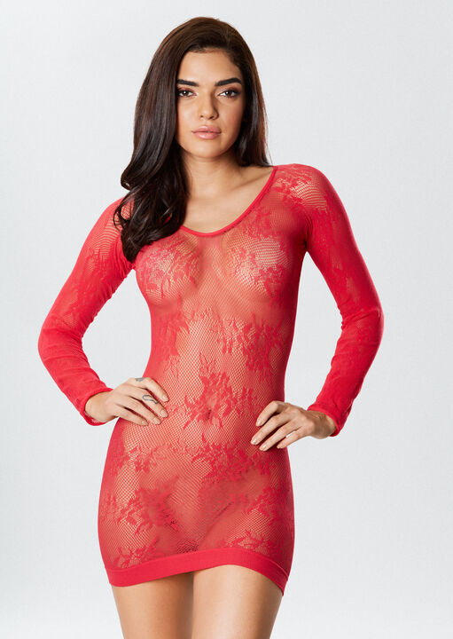 Tyra Reversible Crotchless Bodystocking and Dress image number 4.0