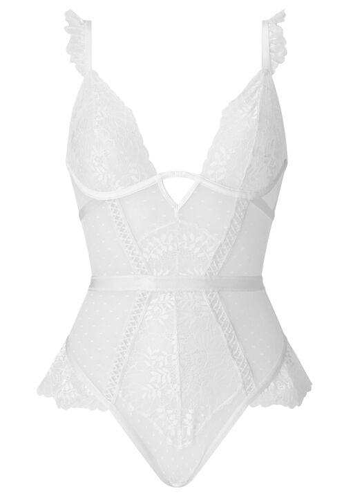 Entice Me Crotchless Teddy image number 8.0