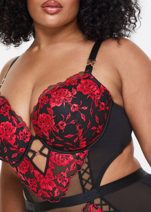 Endless Attraction Padded Plunge Lingerie Body image number 4.0