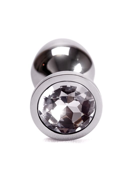 Medium Jewelled Metal Butt Plug image number 2.0