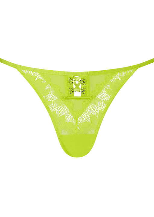 Neon Crush Lace Brazilian Knickers image number 4.0