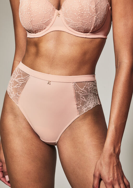 Knickerbox Louisa Lace High Waisted Brazilian Knickers image number 0.0