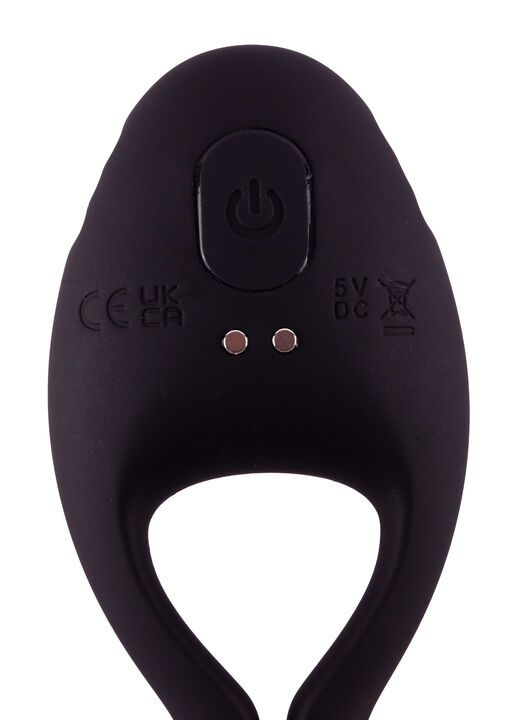 Adjustable Vibrating Silicone Cock Ring image number 2.0