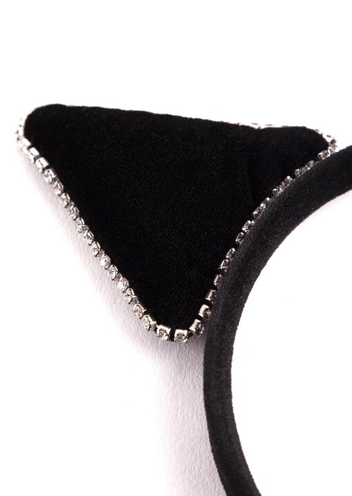 Velour and Diamante Cat Ears image number 5.0