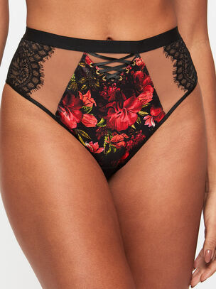 Enchanting Rose High Waist Brazilian