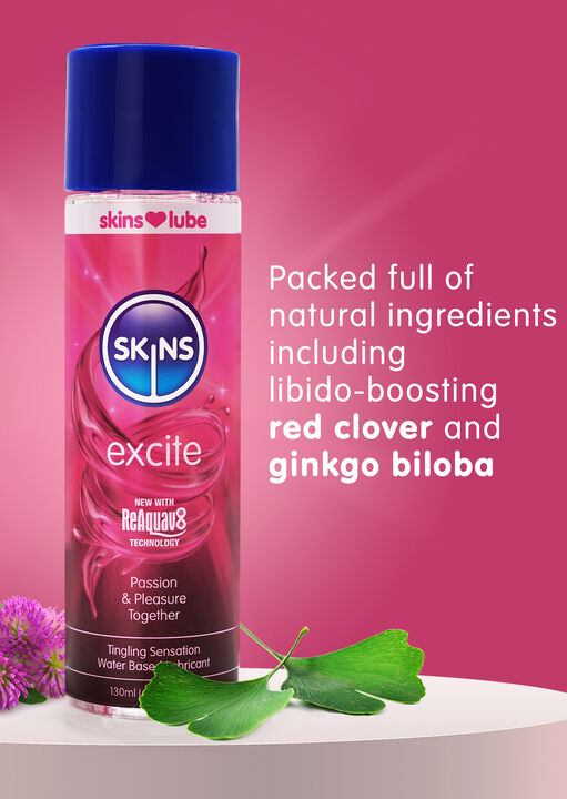 Skins Excite Tingling Water-Based Lubricant - 130ml image number 6.0