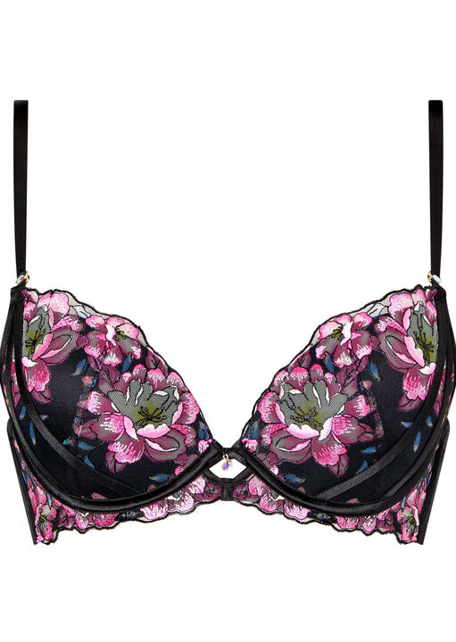 Floral Dream Padded Plunge Bra image number 5.0