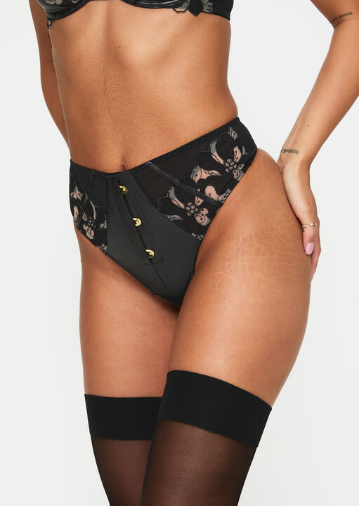 Dark Side High Waist Thong image number 2.0