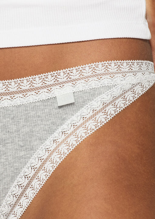 3 Pack Cotton Thong image number 4.0