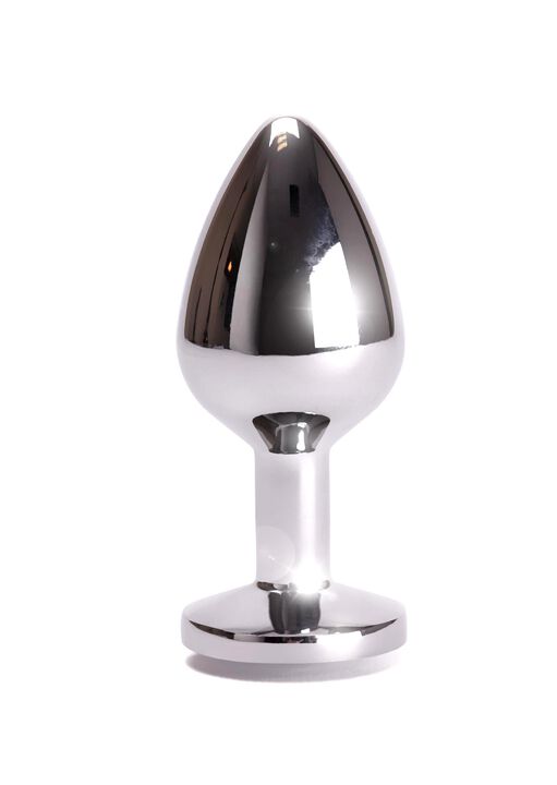 Medium Jewelled Metal Butt Plug image number 3.0