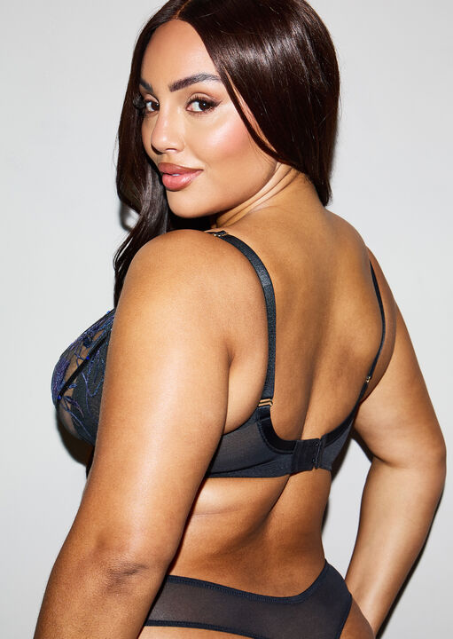 Twilight Tryst Fuller Bust Non Padded Plunge Bra image number 2.0
