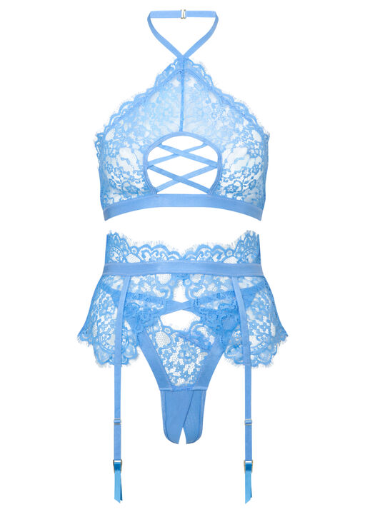 Lyra 3pc Crotchless Set image number 6.0