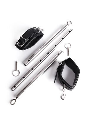 Adjustable Spreader Bar with Faux Leather Cuffs