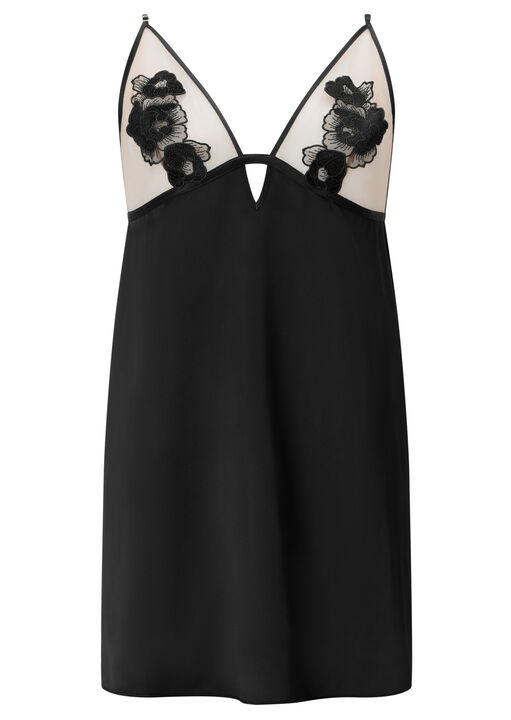 Delphine Satin Chemise Lingerie image number 4.0