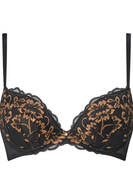 Sexy Lace Padded Plunge Bra image number 11.0
