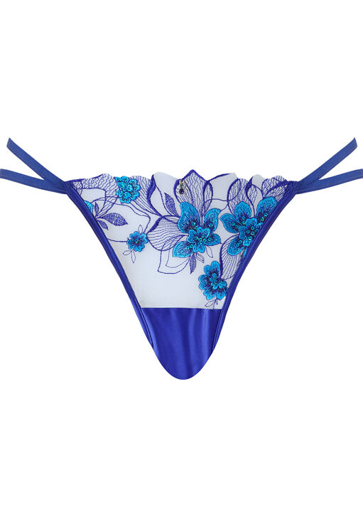 Neon Moon Embroidered Thong image number 4.0