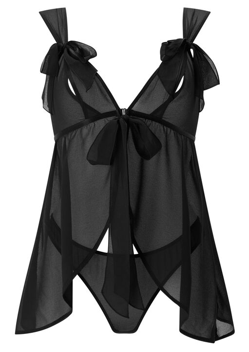 All Your Desires Crotchless Babydoll Set image number 6.0