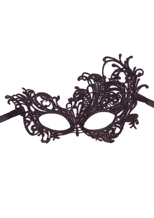 Guipure Lace Reversible Masquerade Eyemask image number 5.0