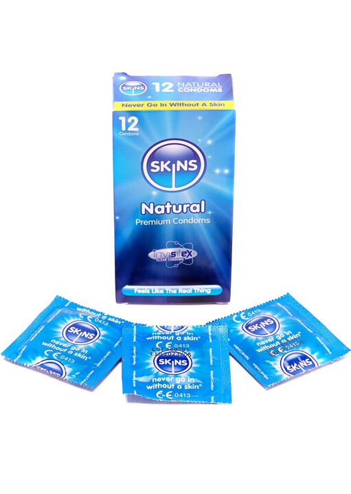 Skins Natural 12 Pack Condoms image number 0.0