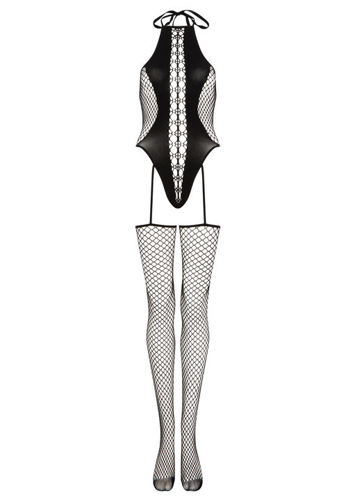 Sinful Whisper Crotchless Bodystocking image number 4.0