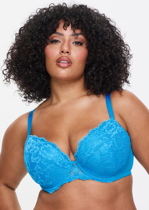 Sexy Lace Padded Plunge Bra image number 1.0