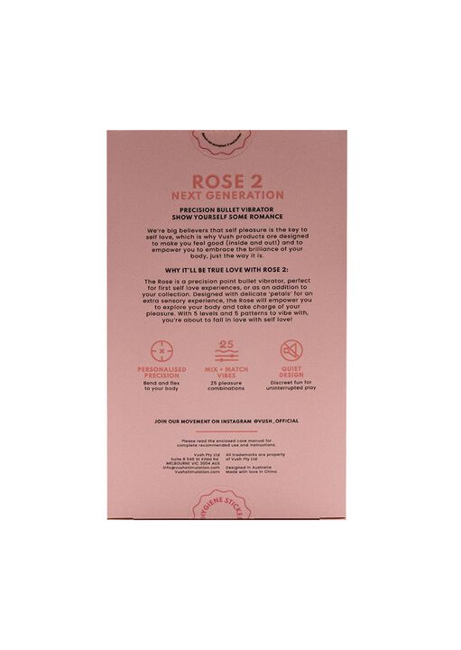 Vush Rose Clitoral Vibrator image number 13.0