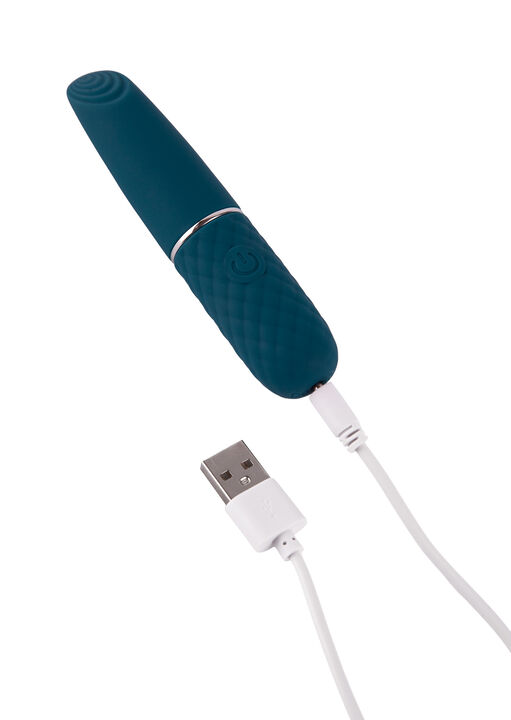 Self Love Ripple Texture Silicone Bullet Vibrator image number 3.0