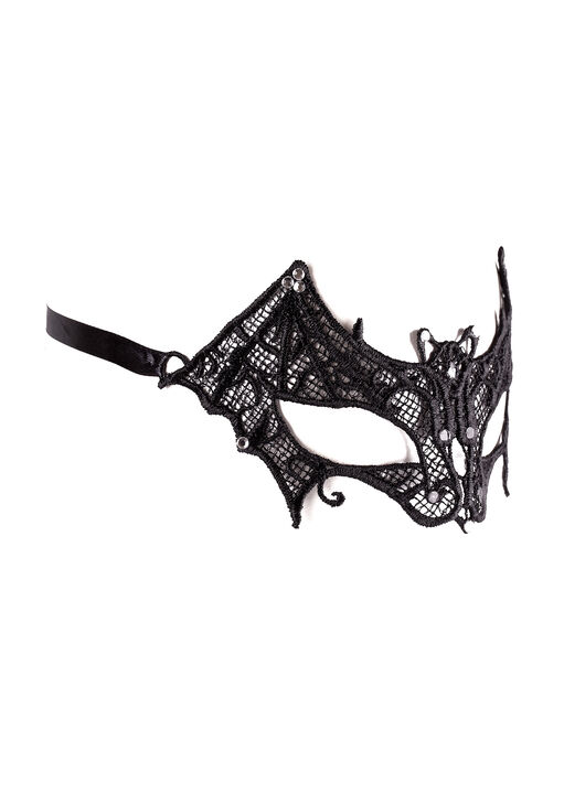 Guipure Lace Bat Wing Eyemask image number 4.0