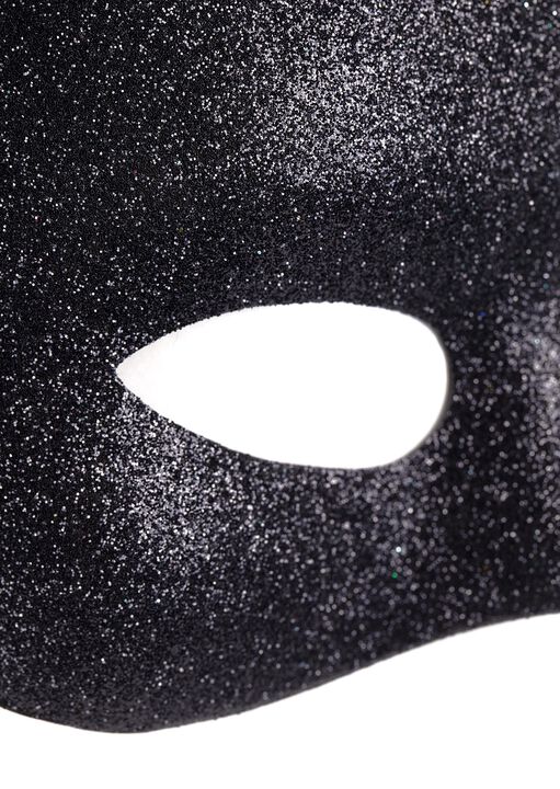Bunny Mask Black Glitter image number 4.0