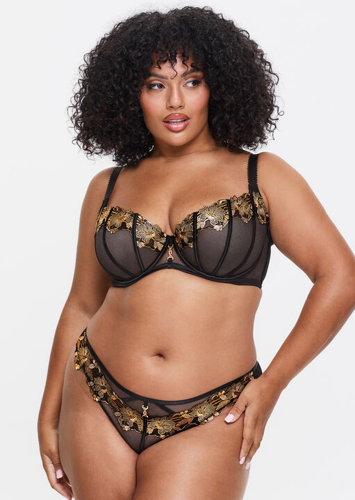 Caged Lily Non Padded Fuller Bust Balcony Bra image number 3.0
