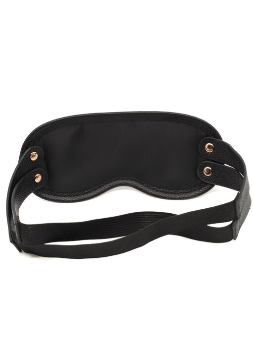 Signature Faux Leather Blindfold image number 1.0
