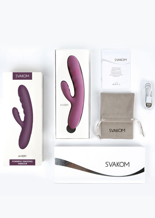 Svakom Avery Powerful Thrusting Rabbit Vibrator image number 7.0