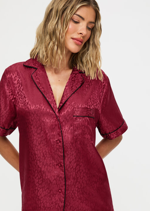 Signature Satin PJ Set image number 4.0