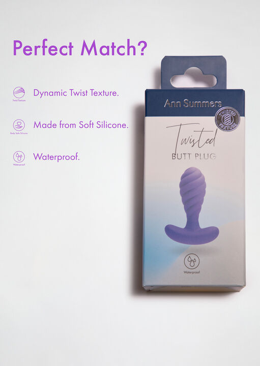 2.5 Inch Twisted Ripple Textured Butt Plug image number 5.0