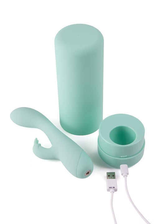 Moregasm+ Pleasure Unplugged Rabbit Vibrator with Charging Case image number 4.0