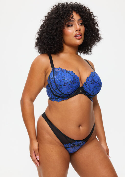Nightfall Fuller Bust Padded Plunge Bra image number 4.0