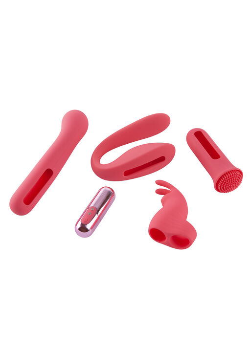 Self Love Bullet Vibrator & Attachments 5 Piece Set image number 1.0