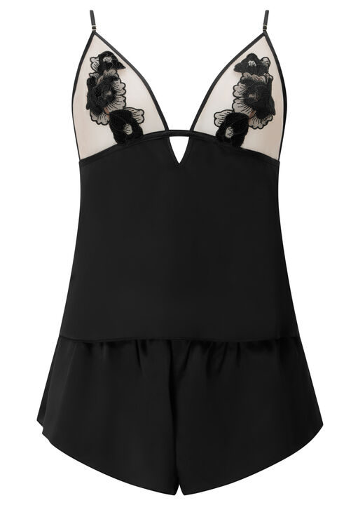 Delphine Satin Cami Top & Shorts Set image number 5.0